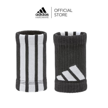 ปลอกรัดข้อมือ ADIDAS 12 ซม. ADST-13403BK สีขาว/ดำ 1 คู่_0